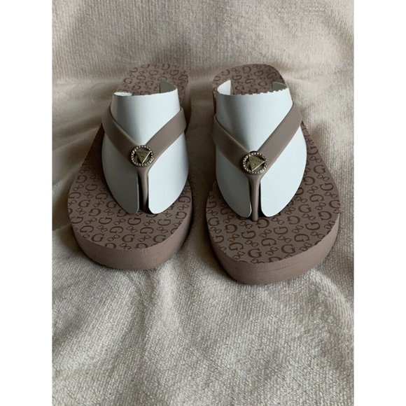 🌹Women’s sandals size 10 Guess Talar-C Eva Flip Flop Wedge Sandal Light Pink - Picture 6 of 12